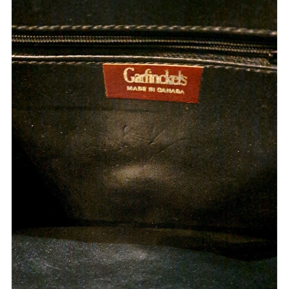Vtg Garfinckels Cognac Brn Leather Purse Made Canada Appears Unused Buttery Soft - Picture 3 of 8